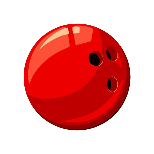 red bowling ball